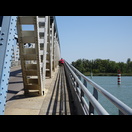 Diese Brücke bietet Radfahrern nicht viel Platz